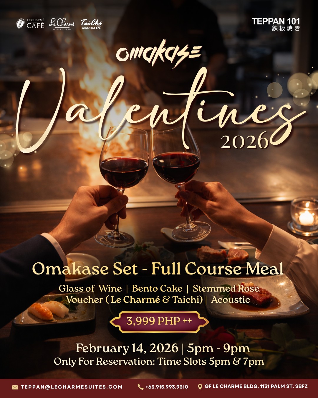 Valentine’s Day Dinner in Subic Bay 2026: A Quiet, Meaningful Omakase Night at Teppan 101